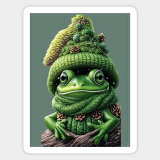 Christmas Frog Magnet